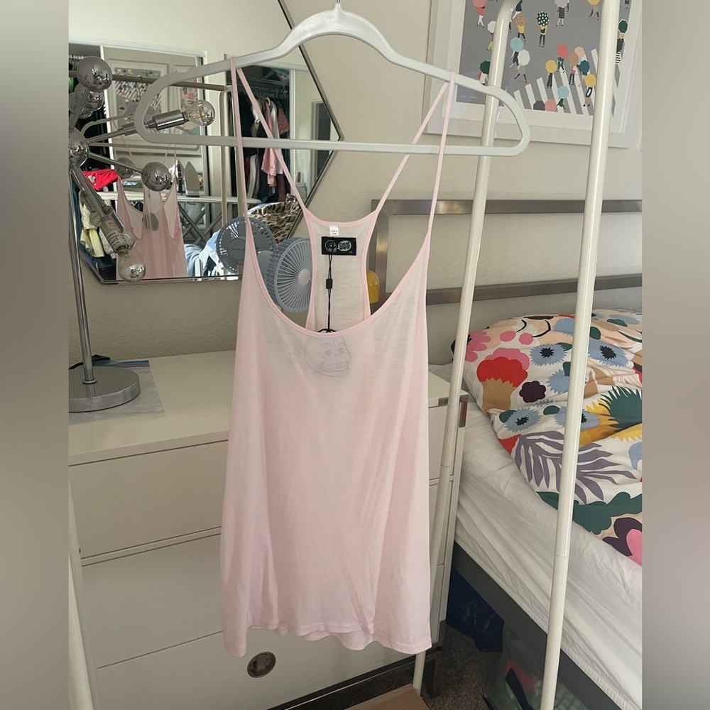Cheap Monday oversized pink loose racer back tank top XS NWT